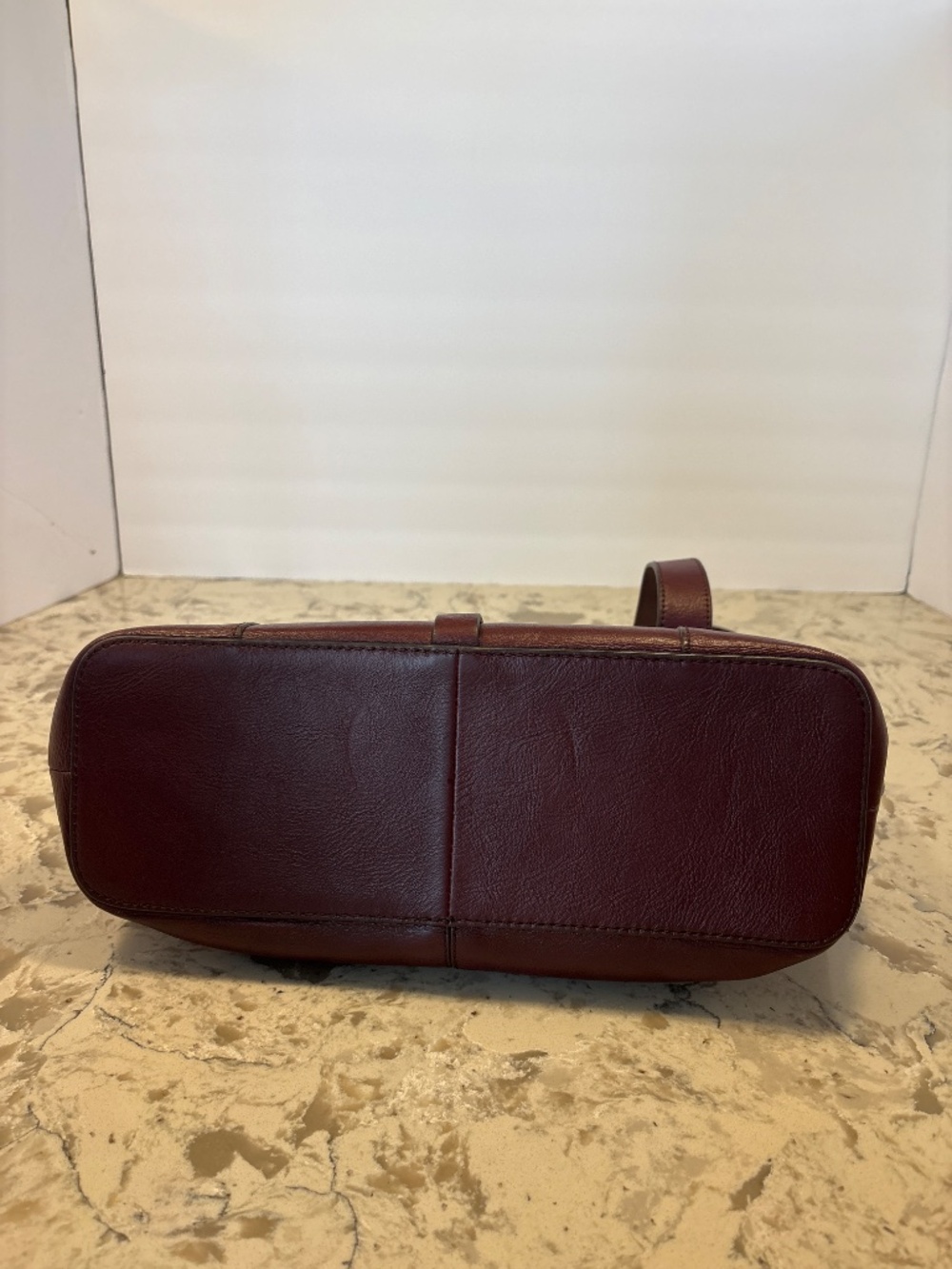 Vintage Etienne Aigner Burgundy Leather Shoulder Handbag - Picture 5 of 8